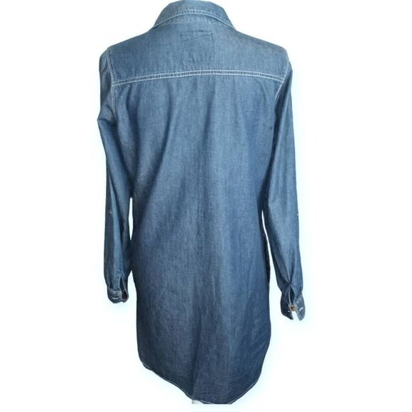 GIRL KRAZY DENIM SHIRT DRESS SZ.M GUC - Picture 4 of 7